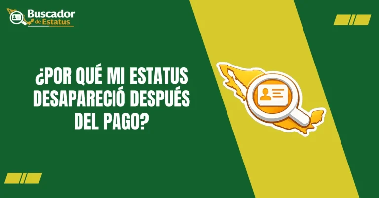 ¿Por Qué mi Estatus Desapareció después del Pago?